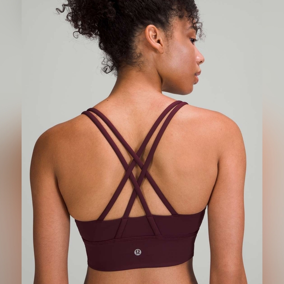 Lululemon Cassis Energy Longline Ribbed Bra - Picture 2 of 6